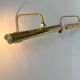 Pair of vintage adjustable brass wall lights, France 1970