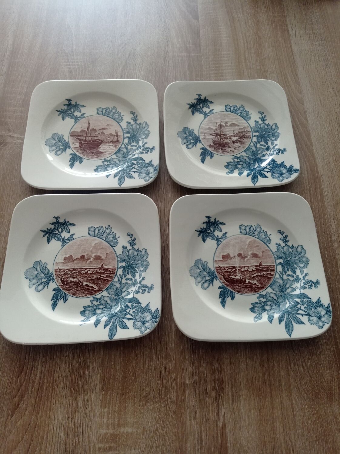 Square plates iron earth