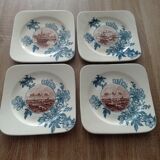 Square plates iron earth