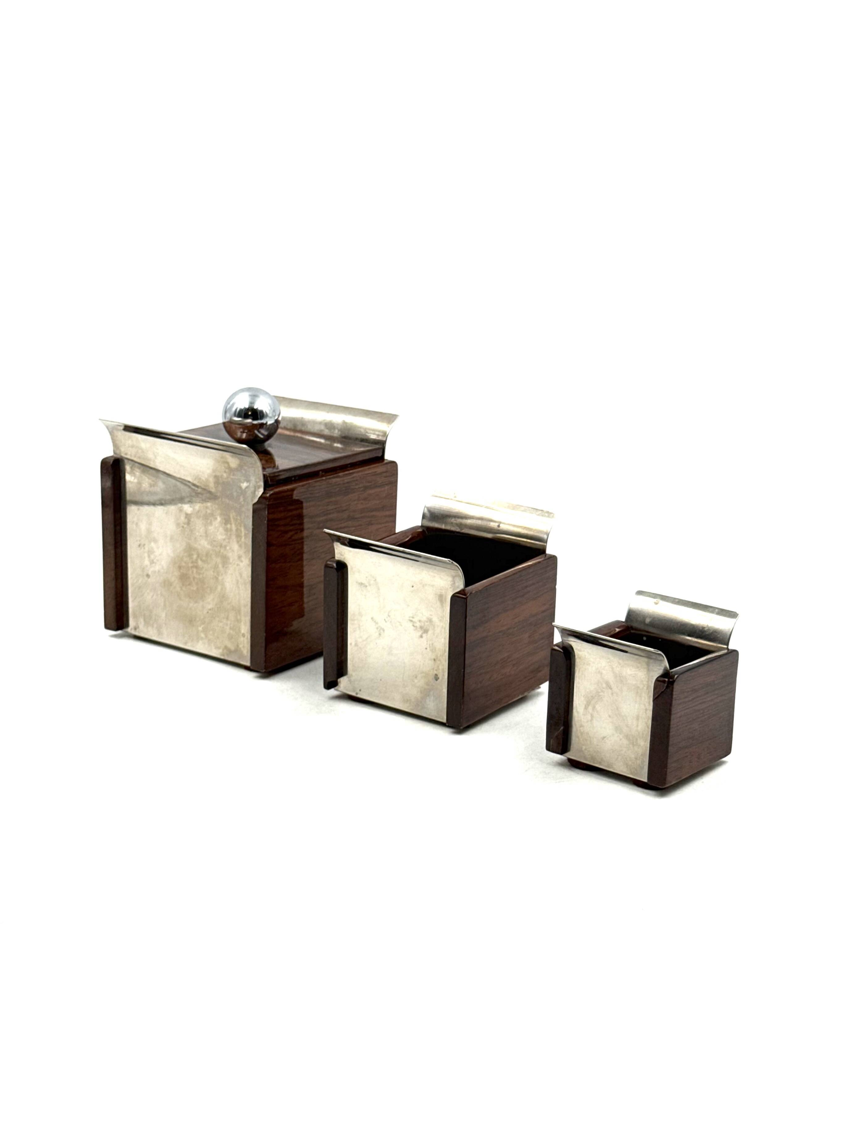 Mid-century Set of ashtrays, Ico Parisi, Italy 1960s