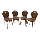 After Carlo Ratti Mid-Century Modern Italian Bentwood Chairs, 1950s