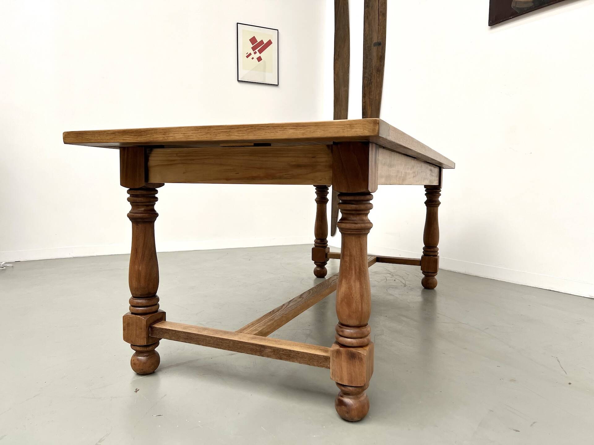 Oak and cherry table – 1970s