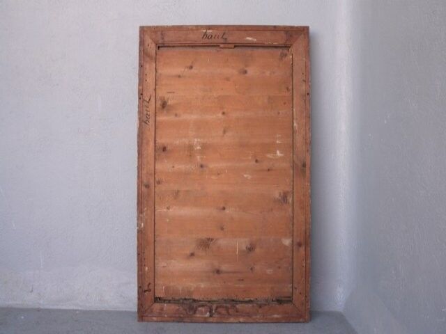 Mirror restoration Golden stucco rectangle 137 x 89 cm