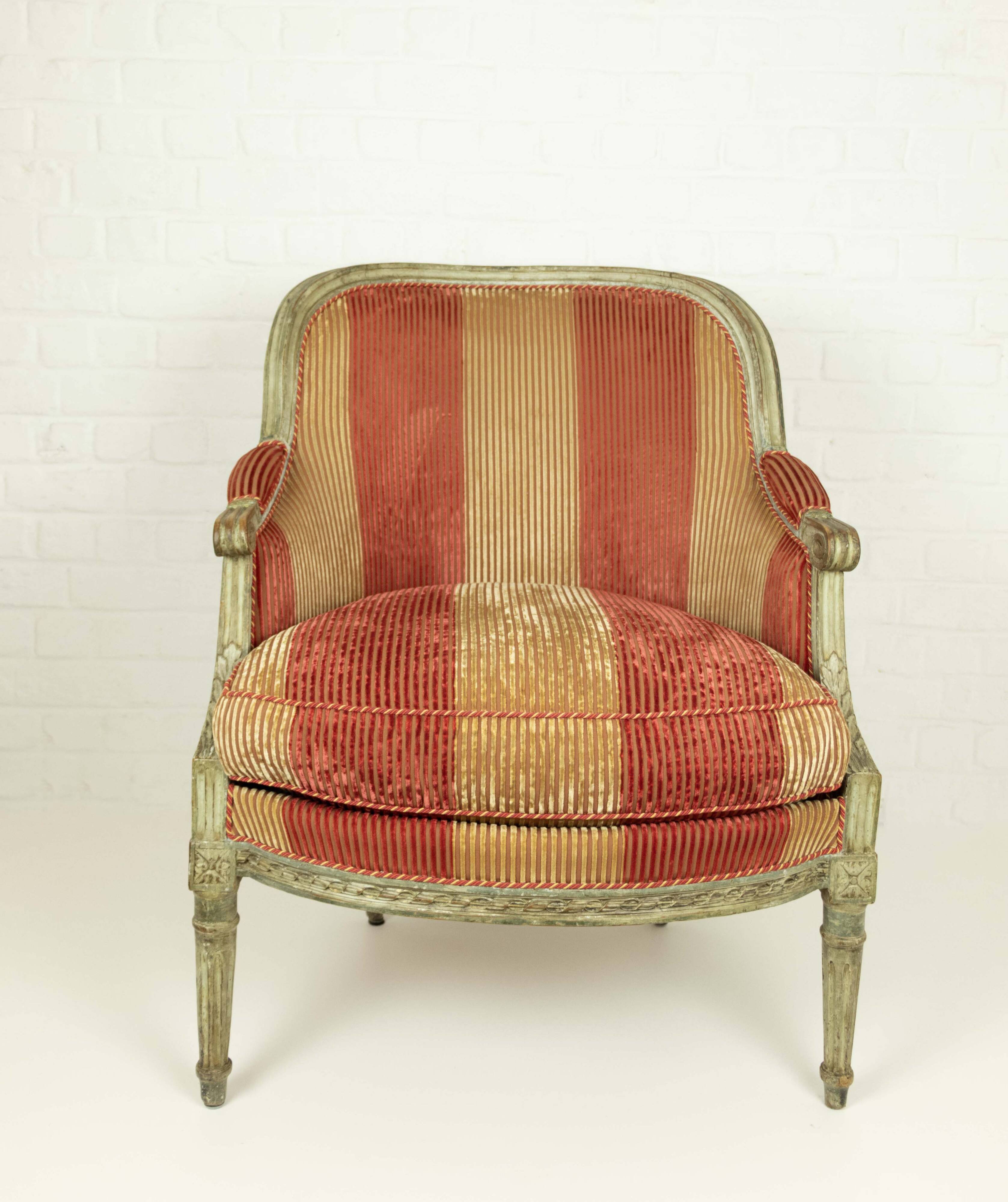 Pair of armchairs "Bergère" Louis XVI style