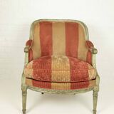 Paire de fauteuils " Bergère " de style Louis XVI
