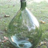 Dame jeanne verte 60l ancienne