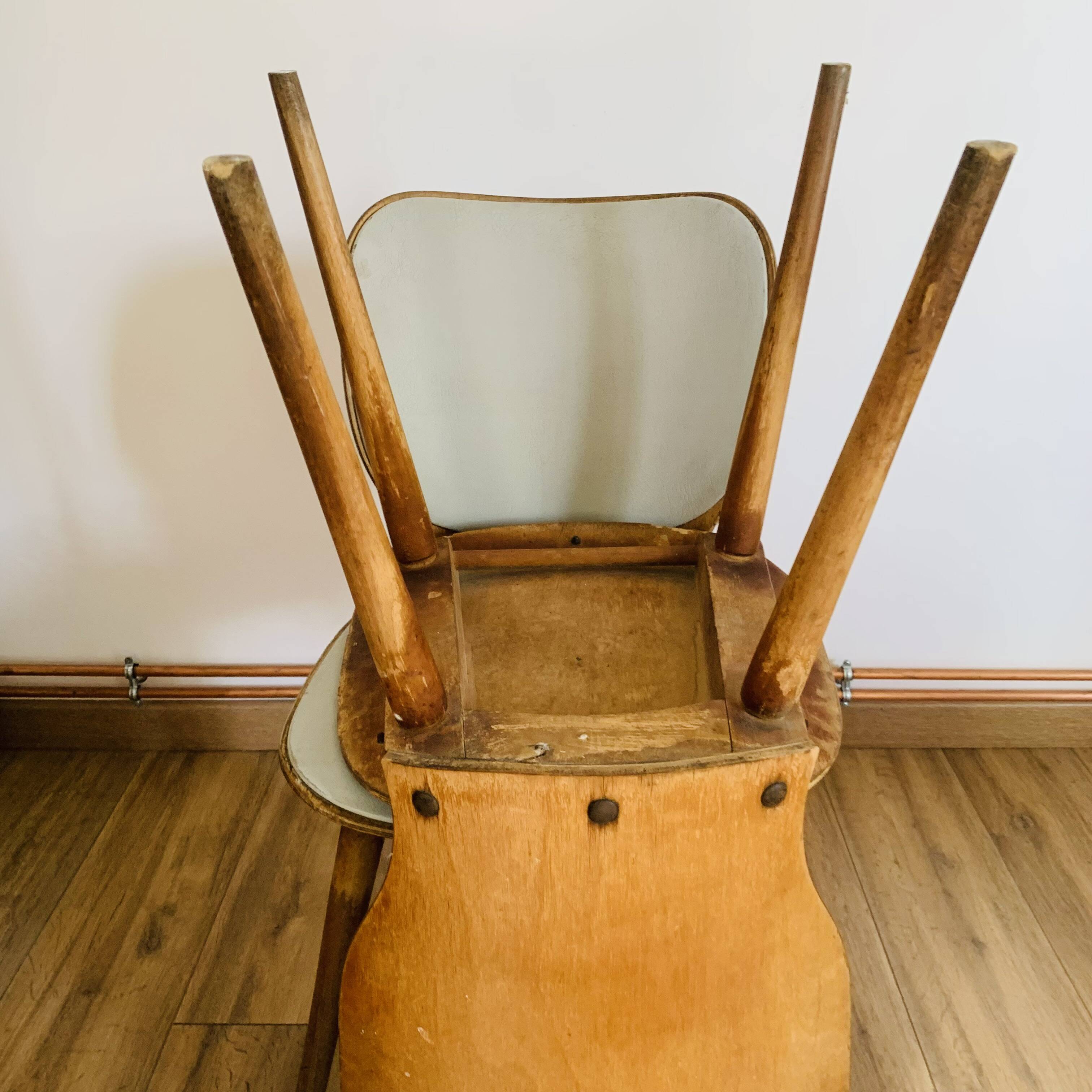 Paire de chaises vintage baumann