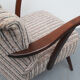 1950s cocktail armchair in grey-beige