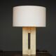 Mid-century table lamp in travertine, Italy, 1970s