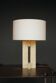 Mid-century table lamp in travertine, Italy, 1970s
