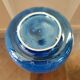 Vide-poches artisanal vintage bleu cobalt en céramique