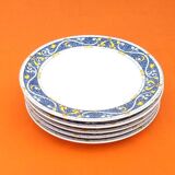 6 soup plates Real stoneware