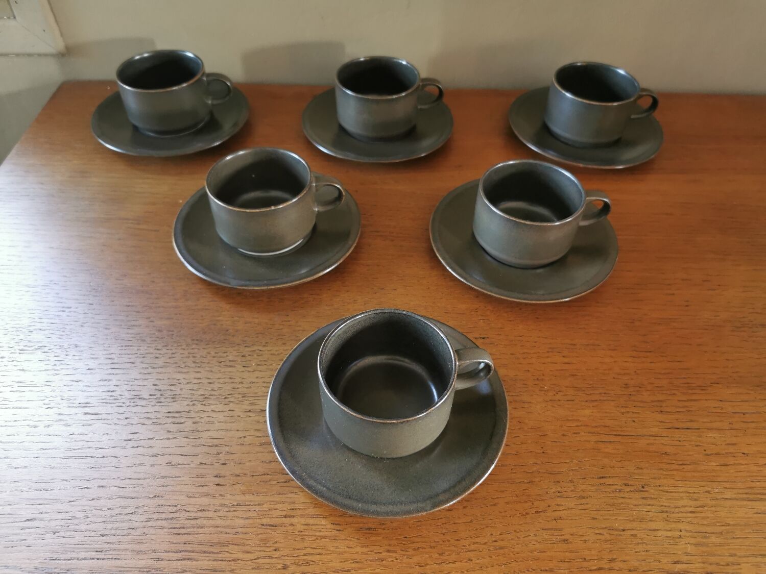 Suite of 6 vintage cups Campana Villeroy and Boch