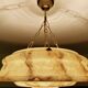 Art Deco pendant light in amber marble glass