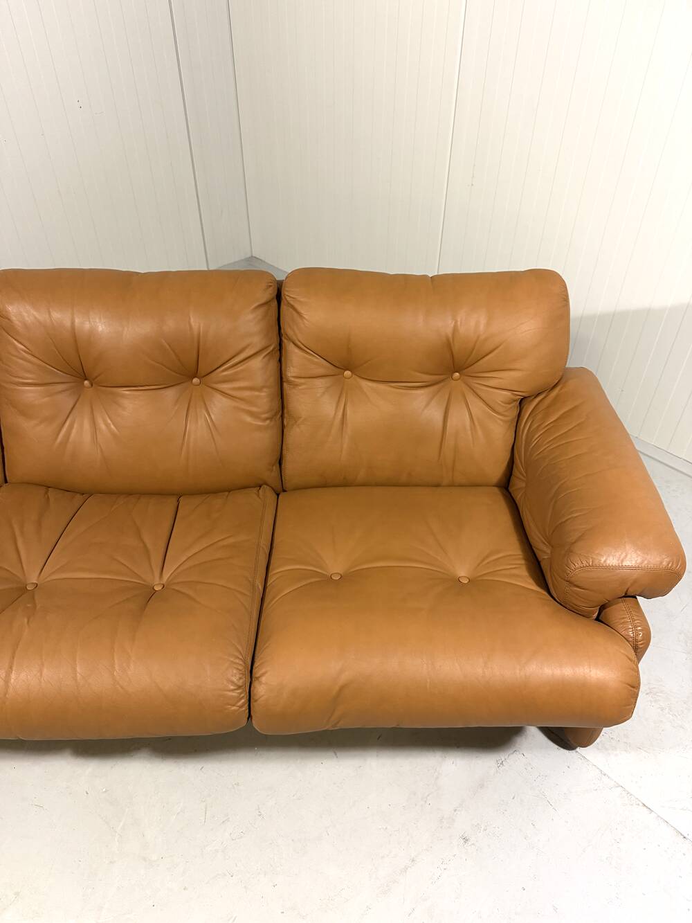 Canapé Coronado en cuir de Tobia et Afra Scarpa pour B&B Italia