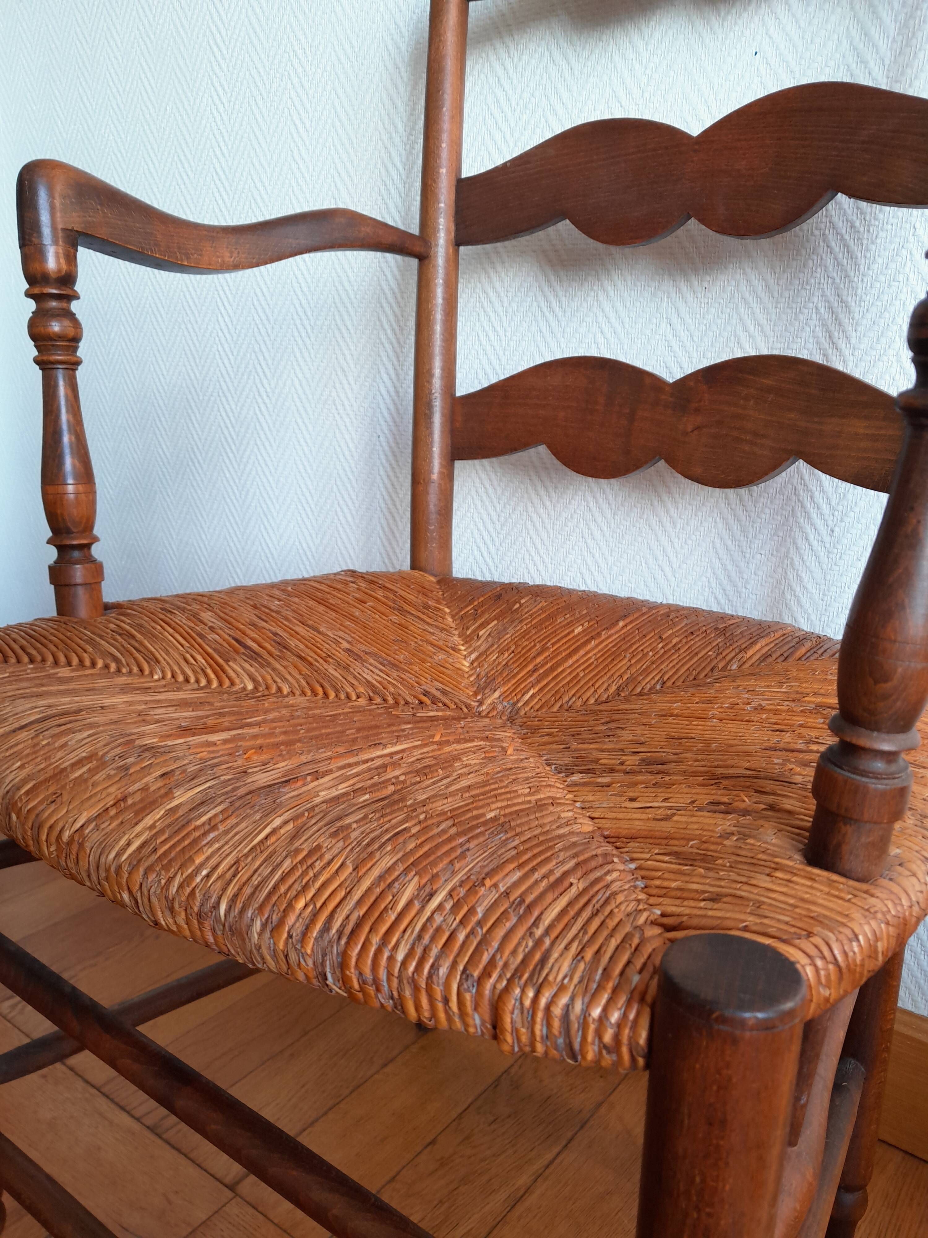Paire de fauteuils de nourrice, style provençal 19ème siècle