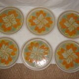 1970 Georgia sandstone table service hand painted