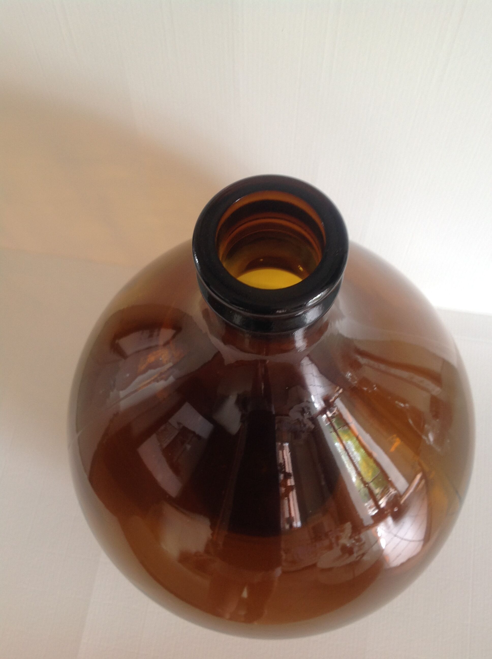 Old demijohn bonbonne smoked glass