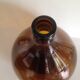 Old demijohn bonbonne smoked glass