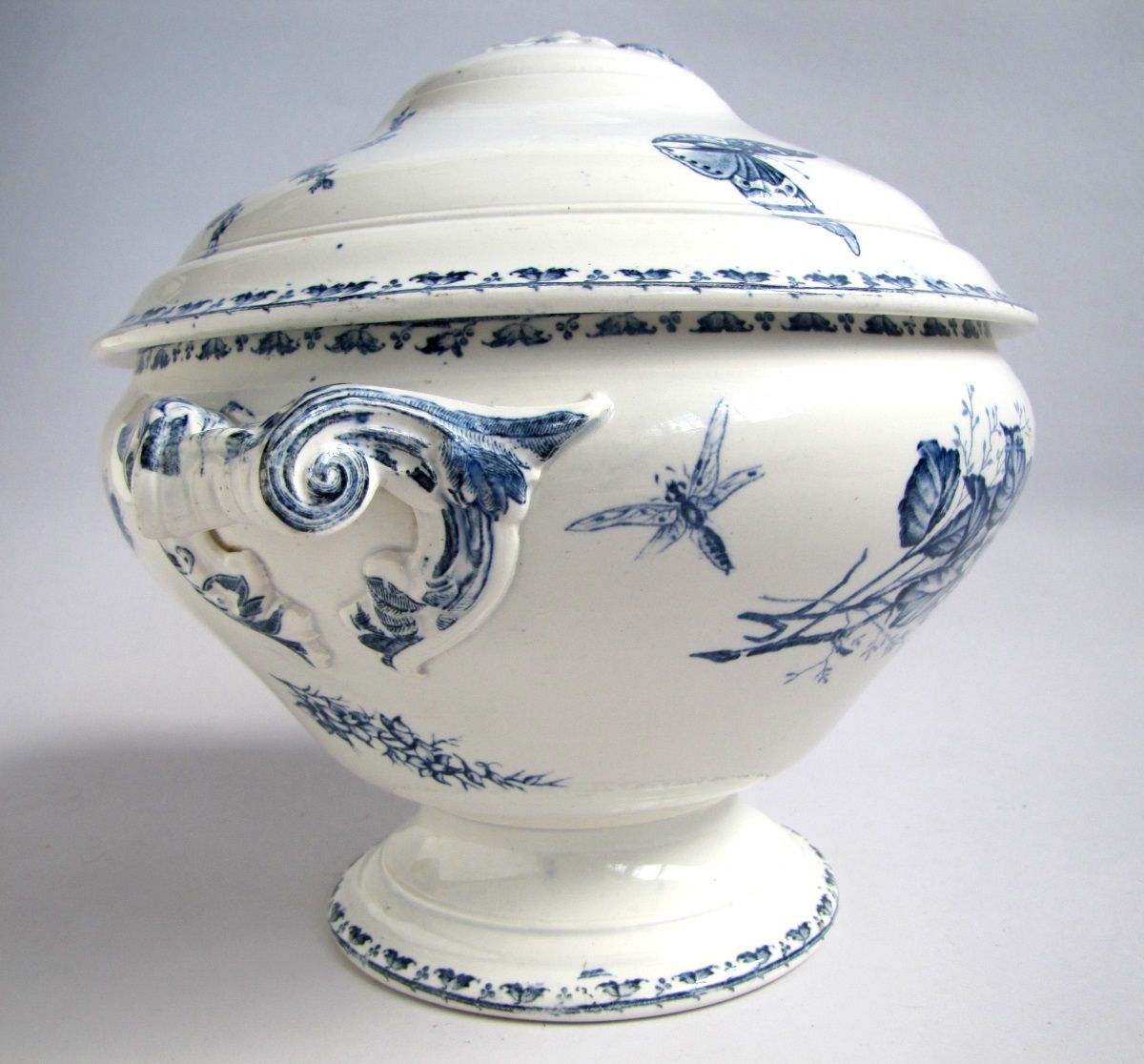 Soupière carmen in earthenware of sarreguemines