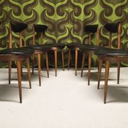 6 Vintage Unicorn Baumann Chairs 1960