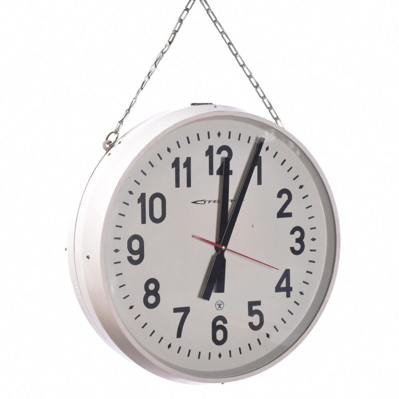 Double vintage station clock