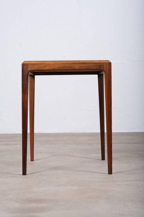 Rosewood Side Table attributed to Johannes Andersen for Silkeborg Møbelfabrik, Denmark, 1960s