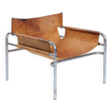 Walter Anthonis sz14 t Spectrum brown hide leather lounge chair, 1971