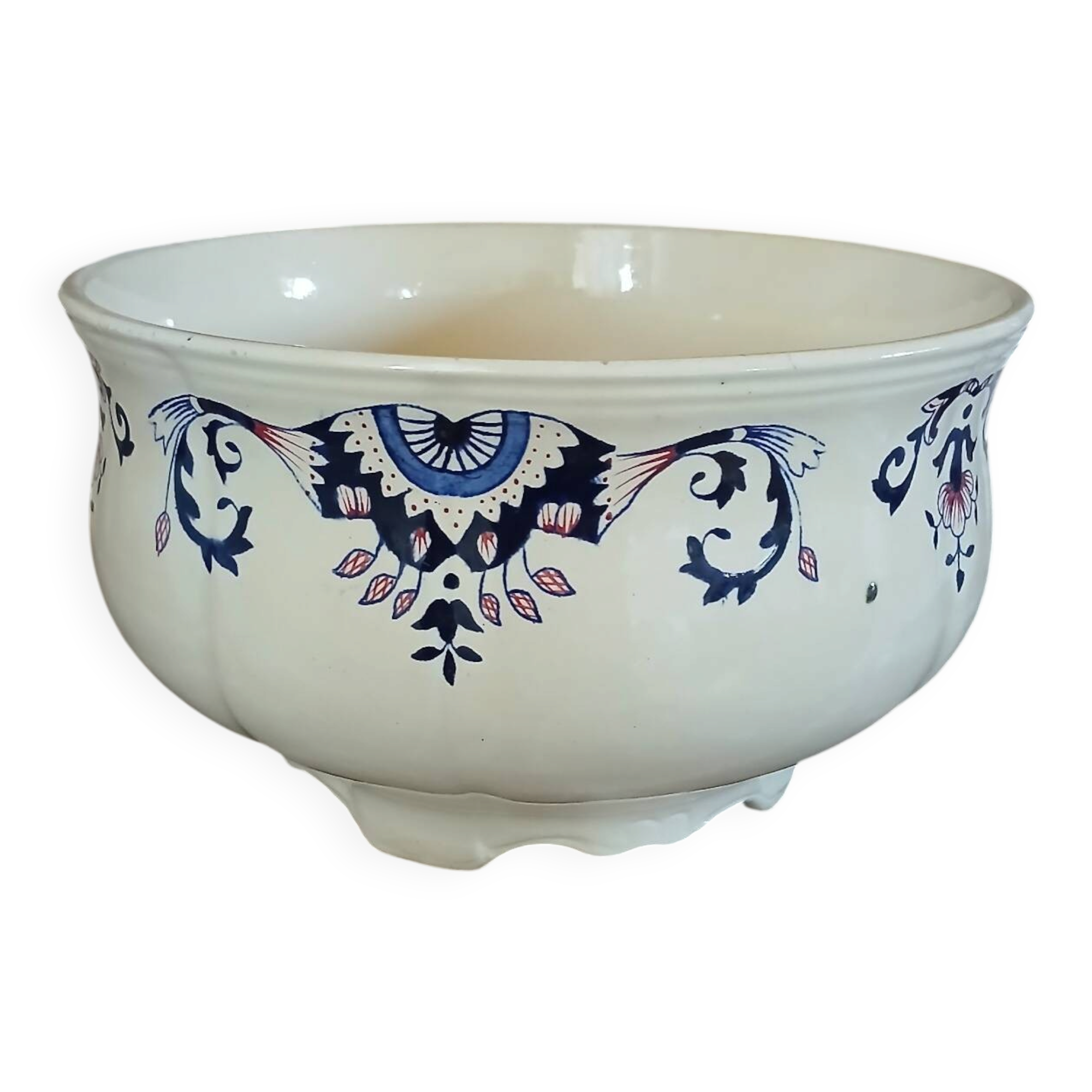 Antique "Rouennais" salad bowl from Longchamp
