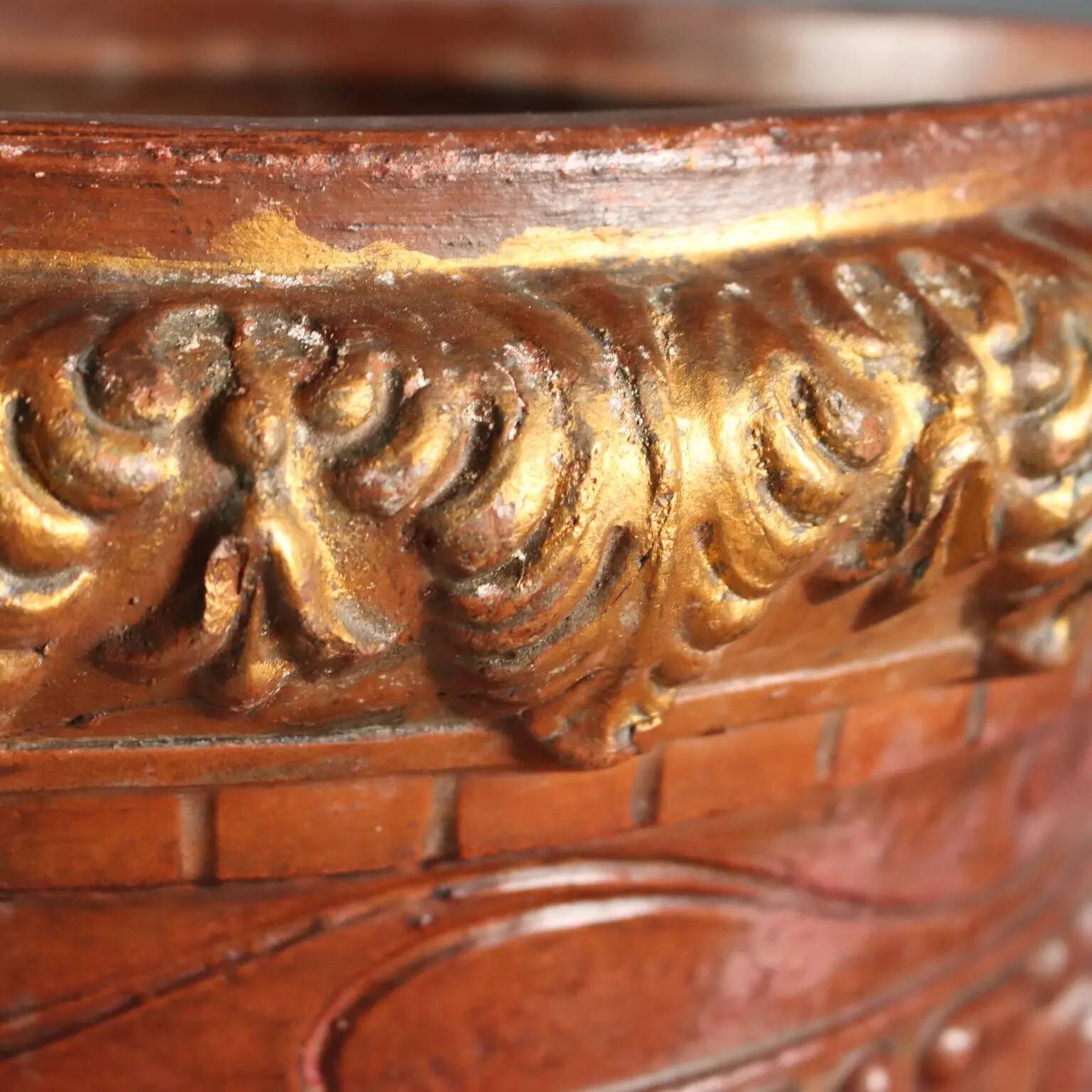 Ancient vase with terracotta stand Italy 20th Century