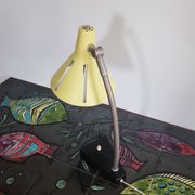 Vintage yellow desk lamp Hala "sunseries" signed H.Busquet 1950