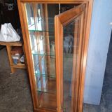 Louis Philippe cherry wood display case 180 cm
