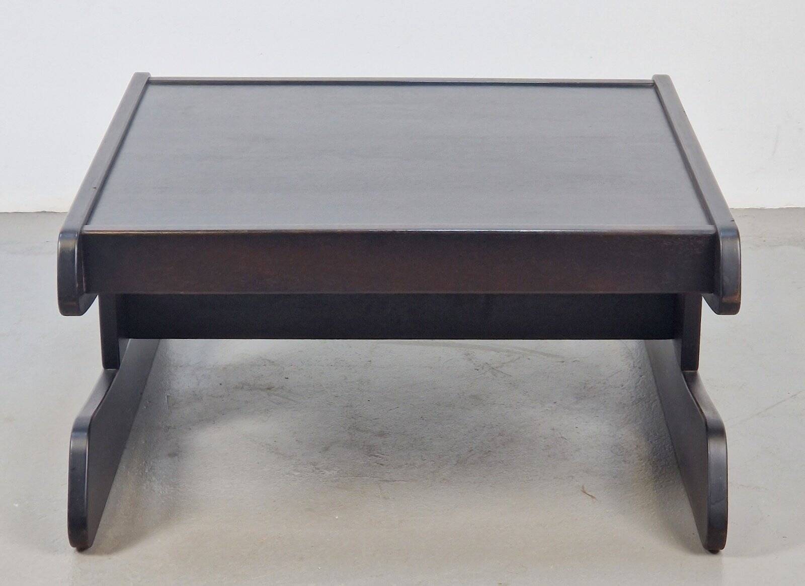 Postmodern Architectural Wooden Coffee Table, Germany, 1970s