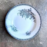 Sainte Amandinoise hollow plate in iron clay, "Margot" service