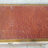 Sideboard shelf design 70 Michel Pignères amboyna burl chrome brass