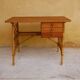 Rattan desk by Louis Sognot, 1950