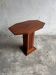Interbellum side table with pronounced wood grain