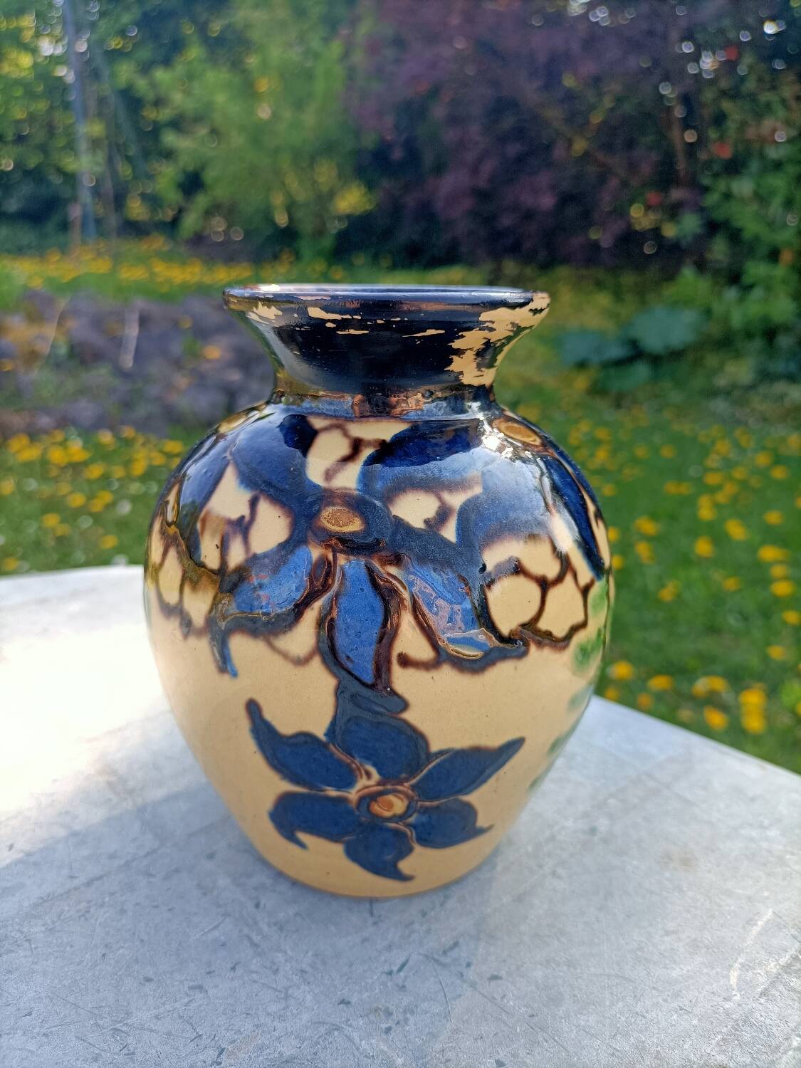 Signed retro vase