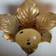 Applique fleur dorée vintage
