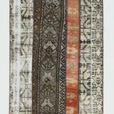 2x11 Brown & Orange Soft Vintage Runner Rug, 64x332Cm SK21437