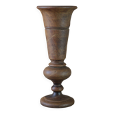 Vintage wooden vase, turned wooden vase, flared vase, minimalist, collection