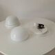 Vintage wall lamp in opaline and lucite