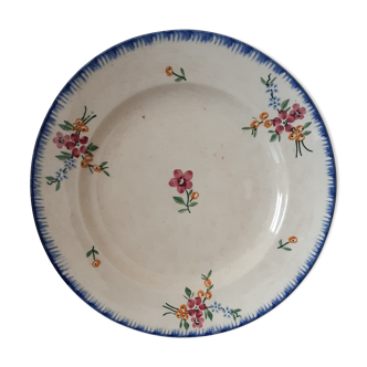 Assiette ancienne sarreguemines