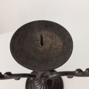 Old enamelled cast iron chandelier