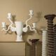 Lampe sculpture en plâtre