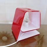 Calligaris luce lamp made in italy 2007 red plexiglass