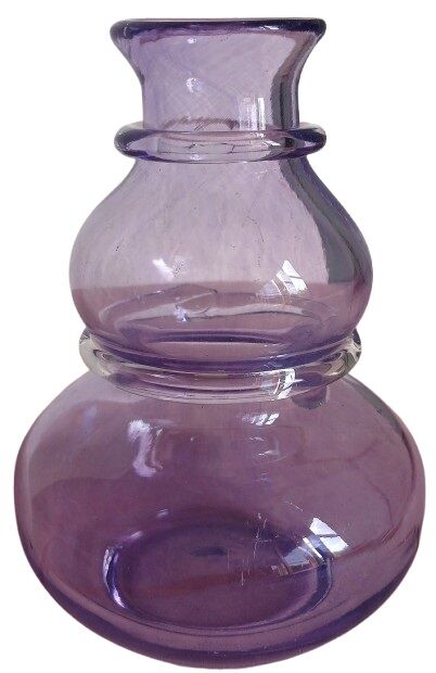 Purple blown glass vase