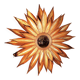 Wall mirror "Sun" 1970s