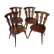 Set of 4 chairs Lucian Ercolani for Ercol Windsor of the 1960s mod.375