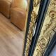 Authentic Antique Mercury Mirror with Parcloses and Ears – Golden Patina